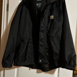 Carhartt Classic Black Windbreaker With Hood